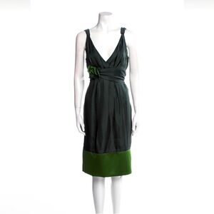 Vera Wang Green Midi Dress